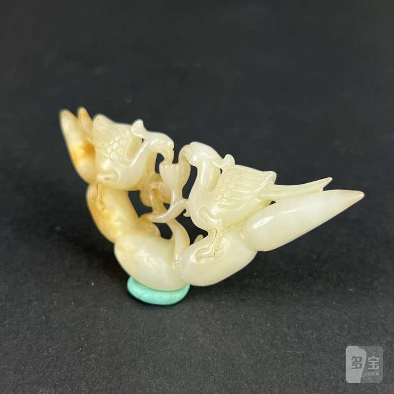 清代 玉凤鸟挂件 - 图3